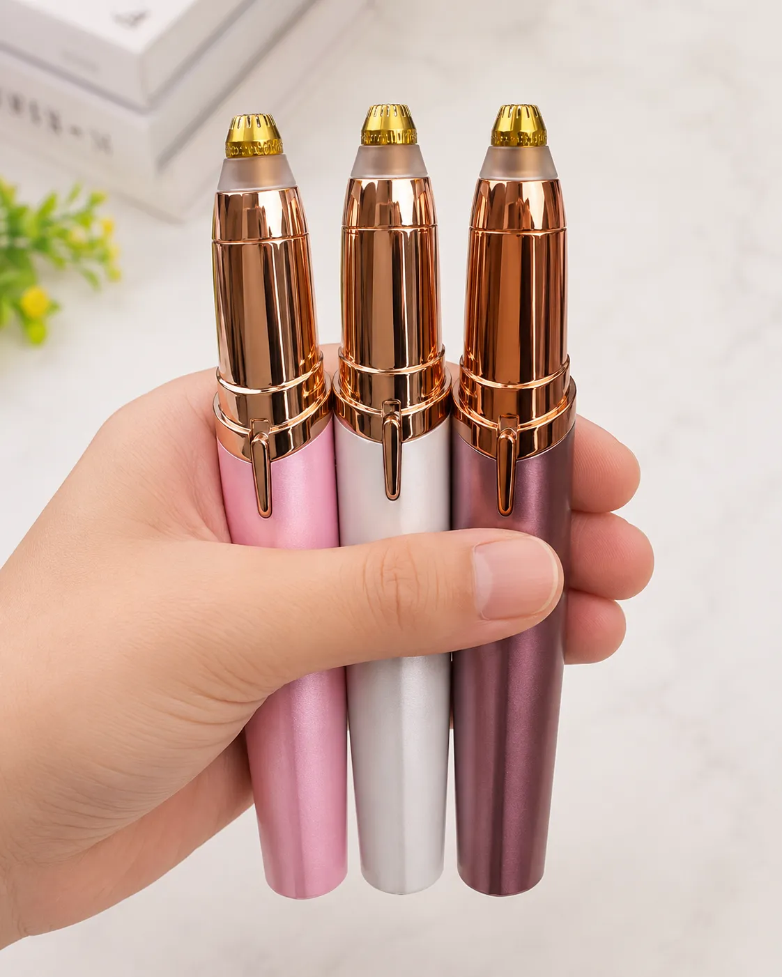 Elegant Rose Gold Beauty Tool Set